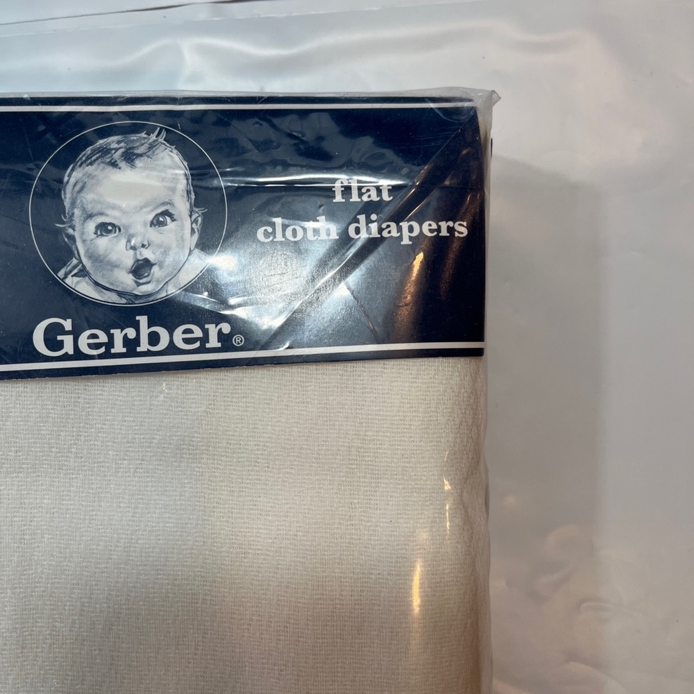 GERBER 10 PACK CLOTH new FLAT baby Diapers Prefold Birdseye weave FABRIC  24x27” - Picture 6 of 12